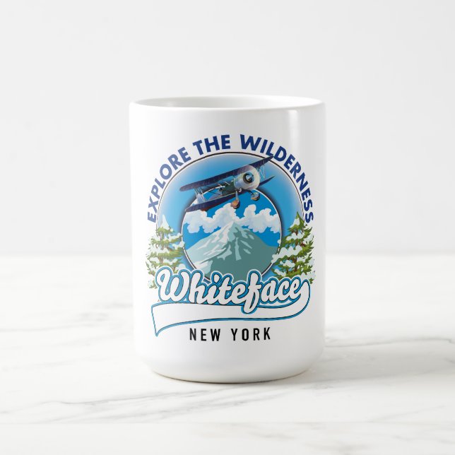 Utforska vildmarken, Whiteface New York  Kaffemugg (Center)