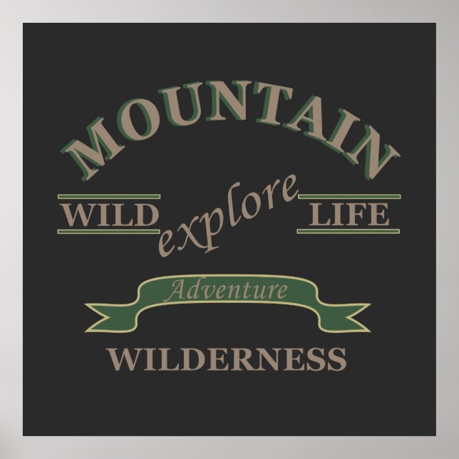 Utforska vildmarksutforskaren poster (Framsidan)