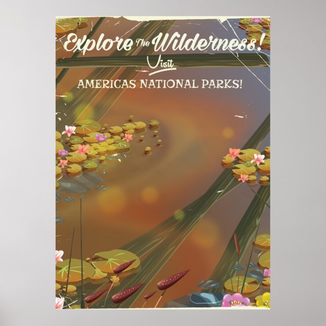 Utforska Wilderness! Poster (Framsidan)