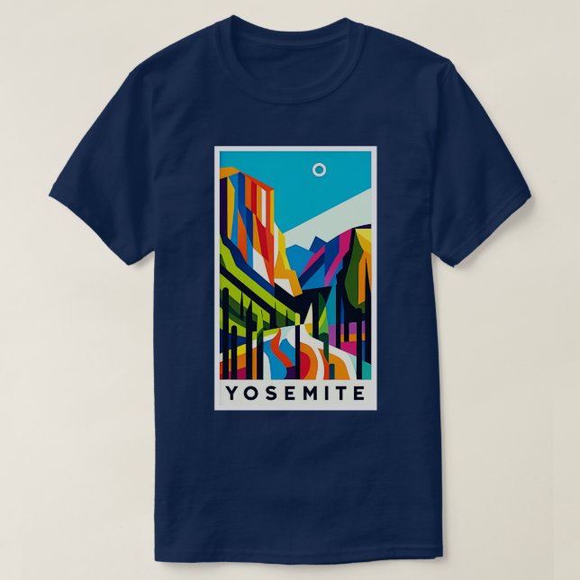 Utforska Yosemite TShirts majestiska vildmark (Design framsida)