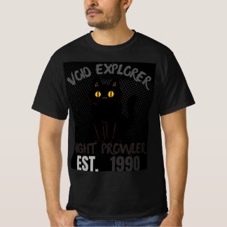 Utforskare av tomrum Nattlig lurendrejare Svart ka T Shirt