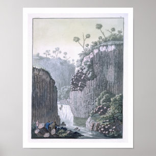 Utforskare med Humboldts expedition i basalten Poster