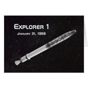 Utforskaren 1 Satellite Hälsningskort