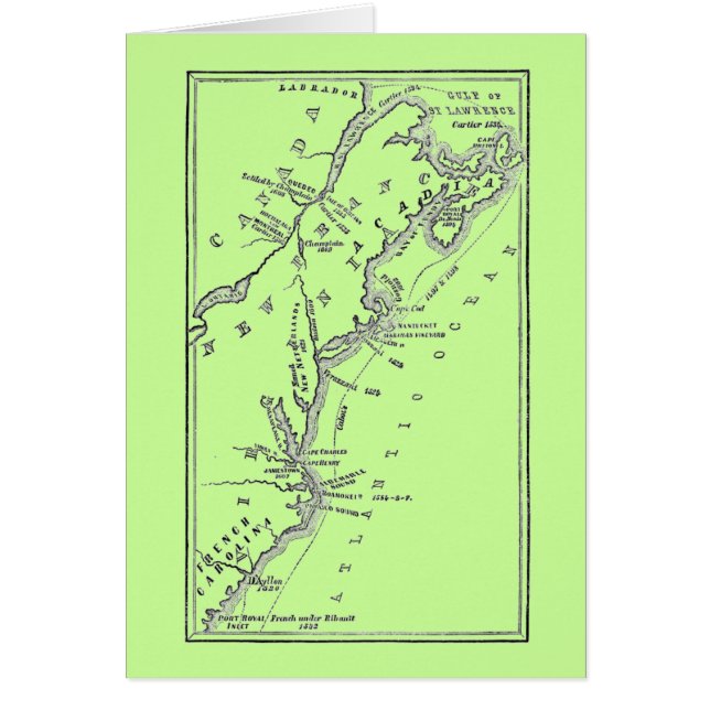 Utforskaren Karta Hälsningskort (Framsidan)