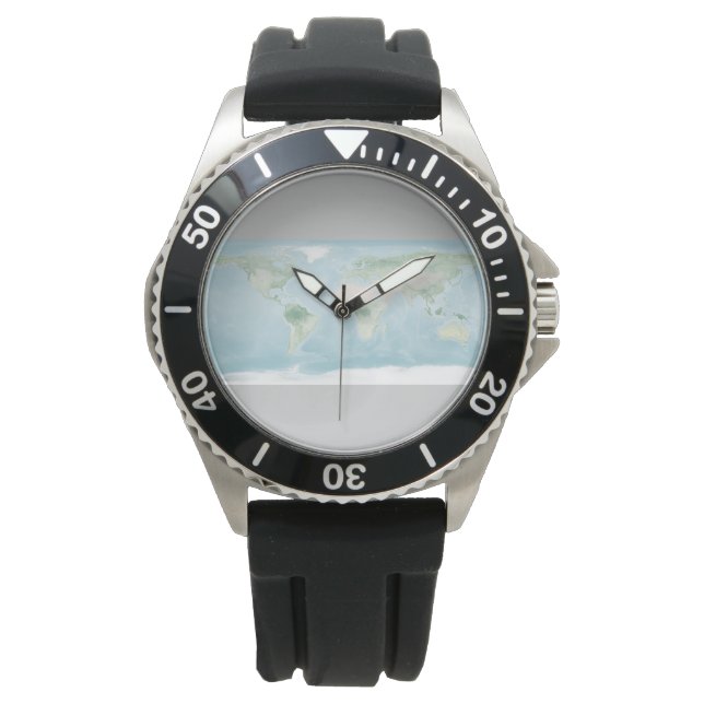 Utforskaren Karta i jordens Yta Armbandsur (Framsida)