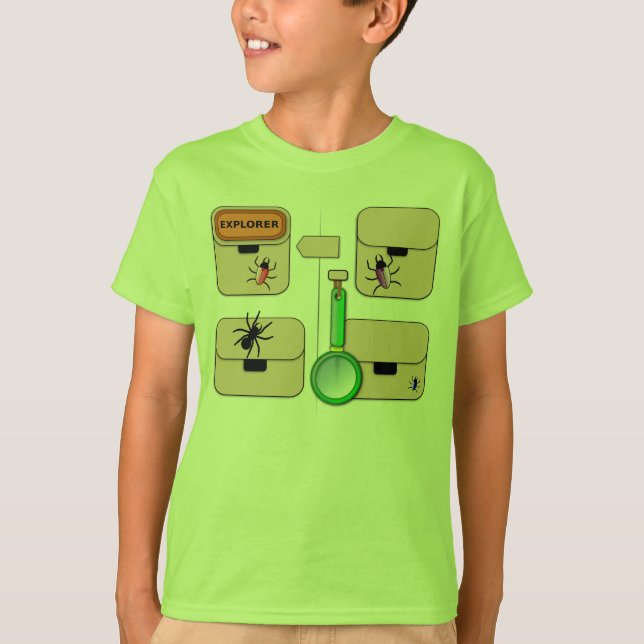 UtforskareVest med den röda skalbaggen Tee Shirt (Framsida)
