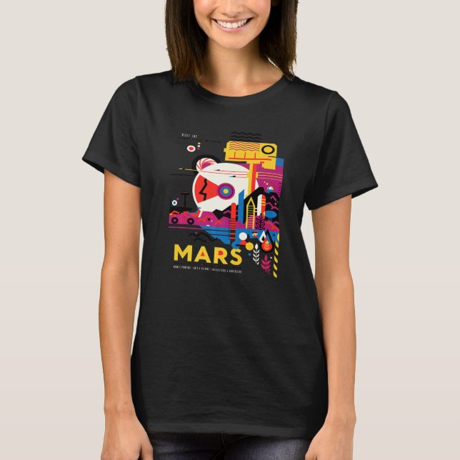 Utforskning av Mars T Shirt (Framsida)