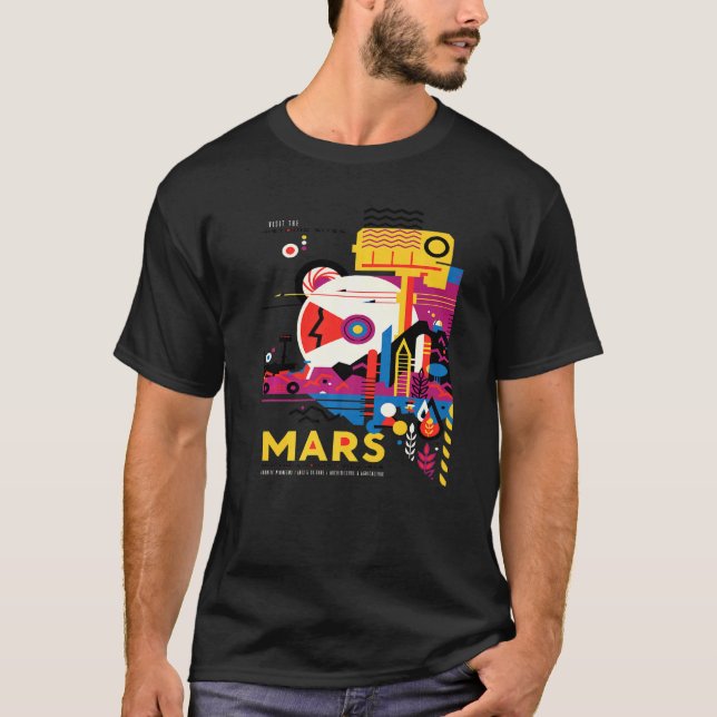 Utforskning av Mars T Shirt (Framsida)