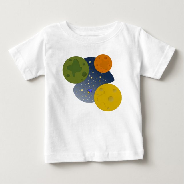 Utforskning av rymden baby T-Shirt (Framsida)