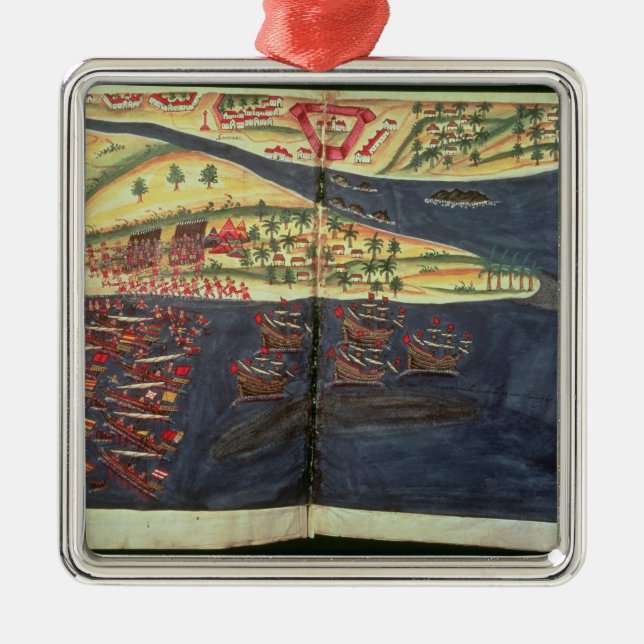 Utforskningkarta av Surat Julgransprydnad Metall (Framsidan)