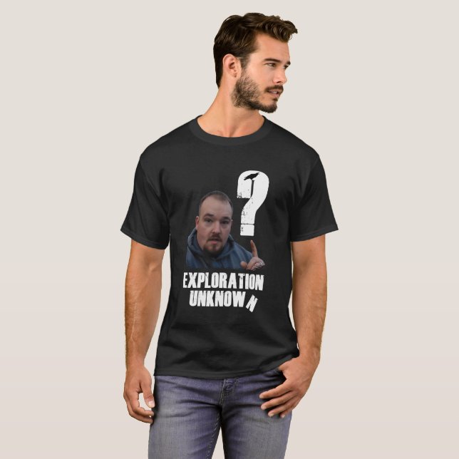 Utforskningokändaskjorta T-shirt (Hel framsida)