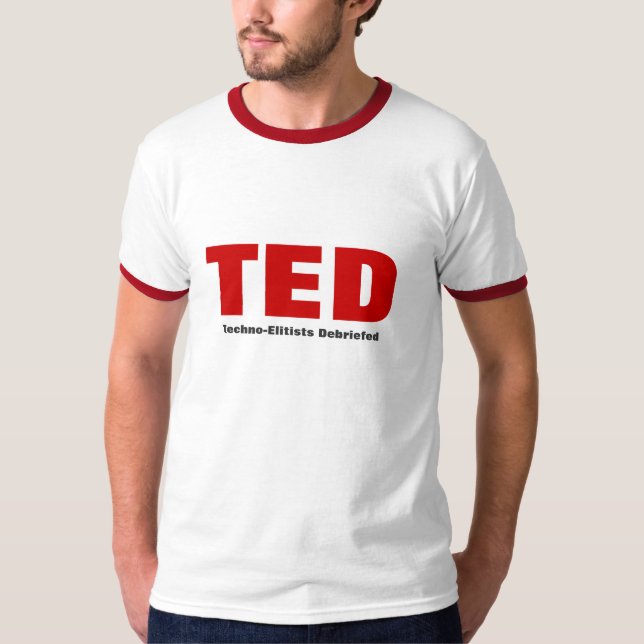 Utfrågade TED Techno-Elitists Tee Shirt (Framsida)