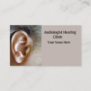 Utfrågning av Aids Audiology Visitkort