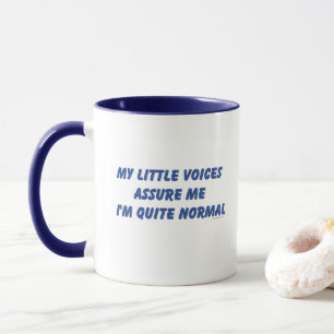 Utfrågning uttrycker humor mugg
