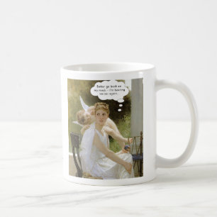 Utfrågning uttrycker igen kaffemugg