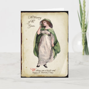 Utfrågningen av Grönten St. Patrick's Day Card Kort