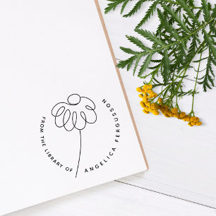 Utgående handdragen Daisy Flower Anpassningsbar Bi Stämpel
