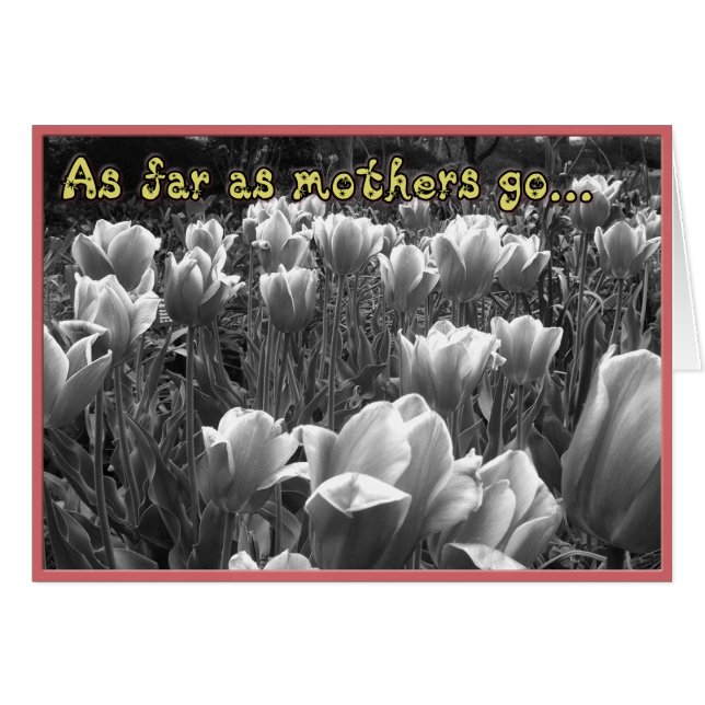 Utgående Mor-kort Hälsningskort (Framsidan Horizontal)