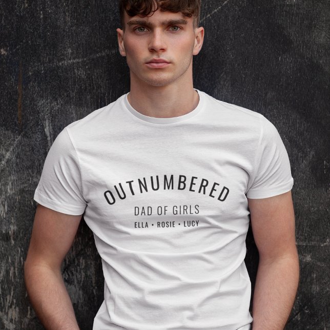 Utgående | Pappa i Girls Modern Fars dag T Shirt (Skapare uppladdad)