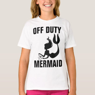 UTGÅENDE SJÖJUNGFRU Funny Girls T-shirts