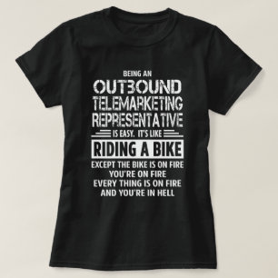 Utgående telemarketeringsrepresentant t shirt