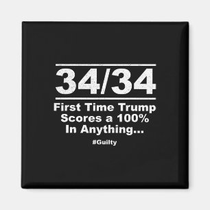 Utgående trumpsteg visar 100 % av alla trialstölde magnet