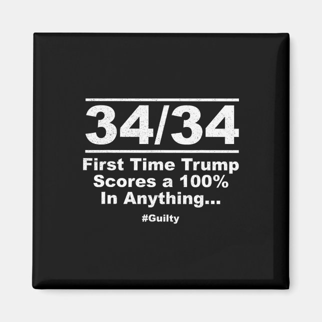 Utgående trumpsteg visar 100 % av alla trialstölde magnet (Framsidan)