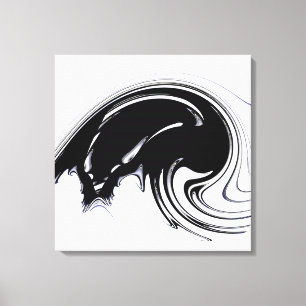 Utgående utskrift av omformad arbetsyta för kontro canvastryck