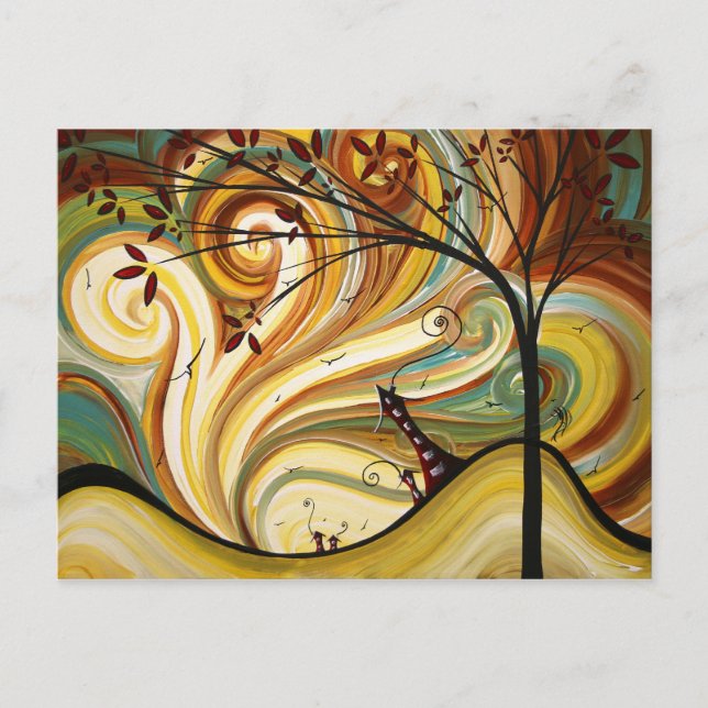 Utgående Väster Original Art MADART-vykortsdesign Vykort (Framsida)