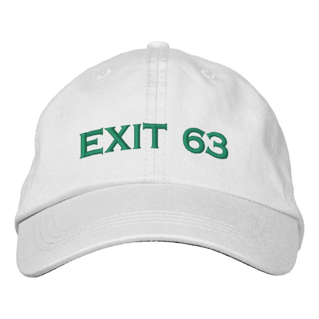 UTGÅNG 63 HAT BRODERAD KEPS (Framsida)