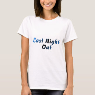 Utgång i natt (blått) t-shirt