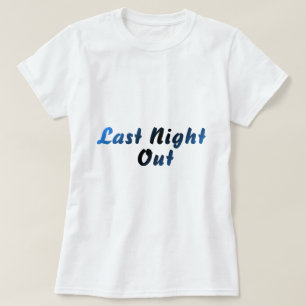 Utgång i natt (blått) t shirt