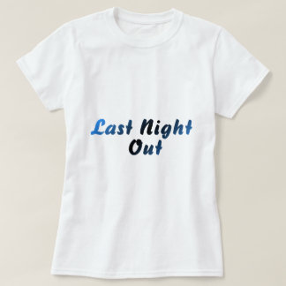 Utgång i natt (blått) t shirt