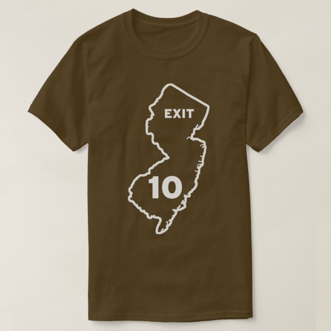 Utgång till new jersey 10 t shirt (Design framsida)