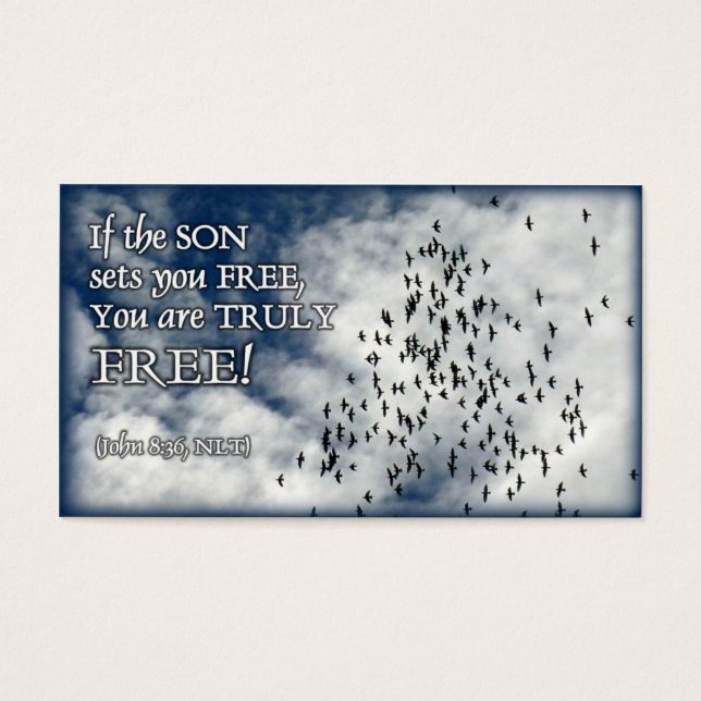 Utgångskort för frihet visitkort (Framsidan)