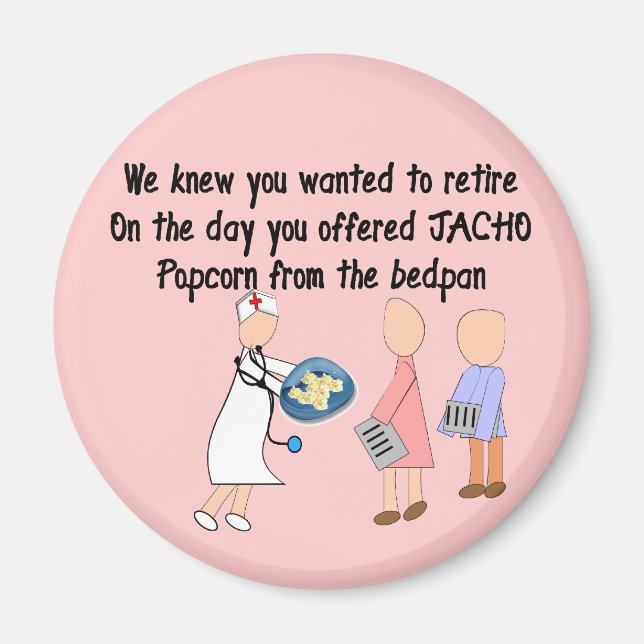 Utgåvor av pensionerad sjuksköterskeartikel magnet (Framsidan)