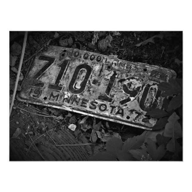 "Utgick sedan "73" fotoutskriften Fototryck (Framsidan)