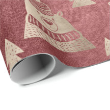 Utgiftsbjörn söt ro guld Julgran, mönster