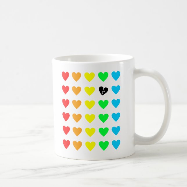 utgjutning av kärlek kaffemugg (Höger)