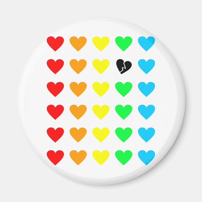 utgjutning av kärlek magnet (Framsidan)