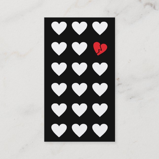 utgjutning av kärlek visitkort (Framsida)