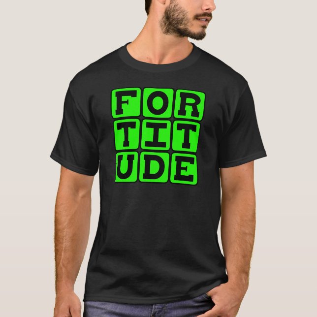 Uthållighet, Motiverande Tee (Framsida)