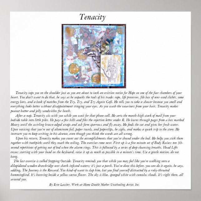 uthållighet poster (Framsidan)