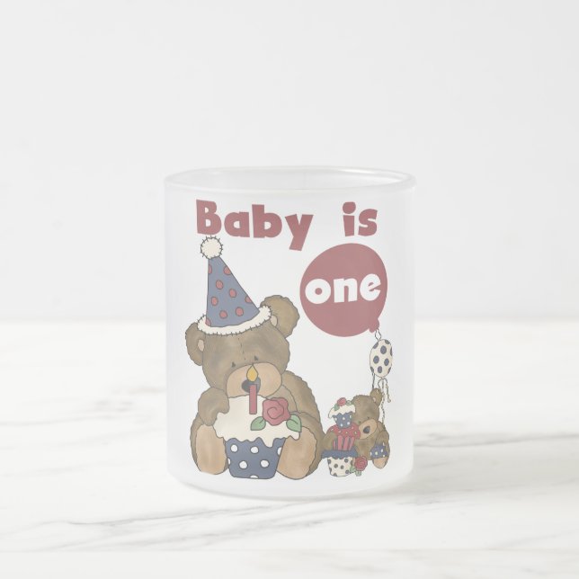 Uthärda 1st Bortjdau blåttTshirts och gåvor Frostad Glasmugg (Center)