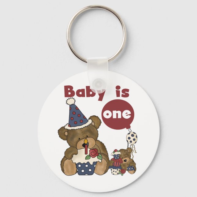 Uthärda 1st Bortjdau blåttTshirts och gåvor Nyckelring (Framsida)