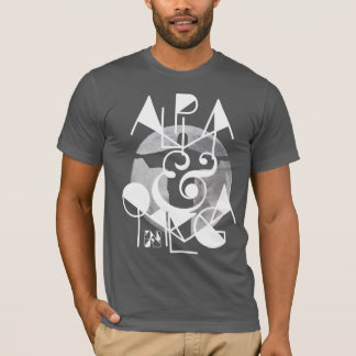 UTHÄRDA %PIPE% ALFABETISKA OCH OMEGA TEE SHIRT