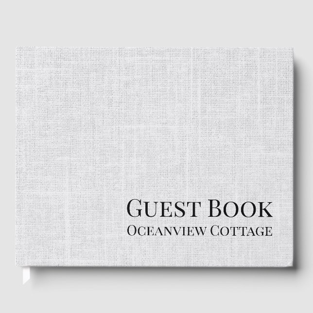 Uthyrning av ventilationshyrda minimalistmoderna gästböcker (Framsida)