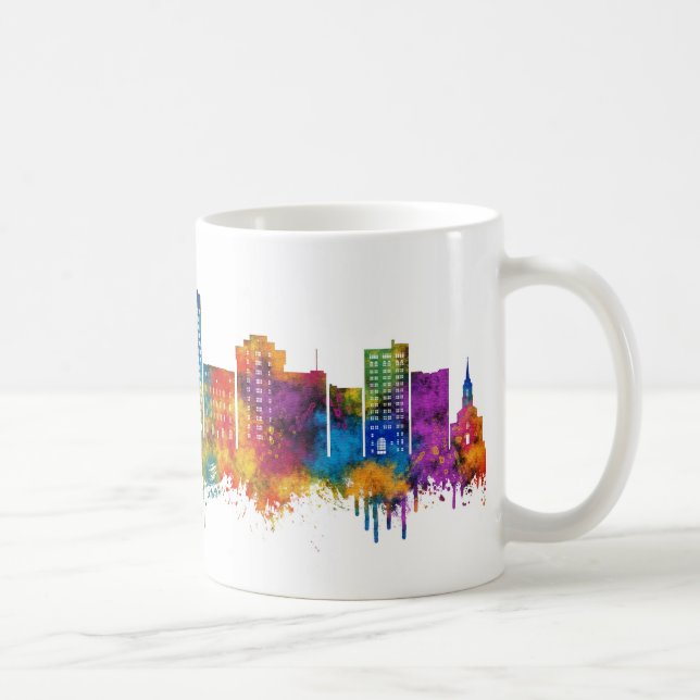 Utica New York Skyline Kaffemugg (Höger)