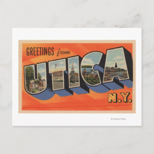 Utica, New YorkLarge Brev ScenesUtica, NY Vykort