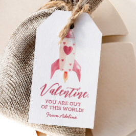 Utifrån detta World Space Kids Valentines day Presentetikett